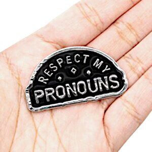 🏳️‍🌈 “Respect My Pronouns” Enamel Pin – LGBTQ+ Pride Awareness Badge 🌈